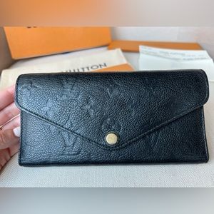 ❌SOLD❌ Authentic Louis Vuitton Black Monogram Empreinte Wallet